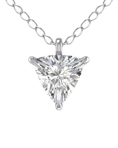 Lab Grown Diamonds 14k 1.00 Ct. Tw. Lab Grown Diamond Necklace In White