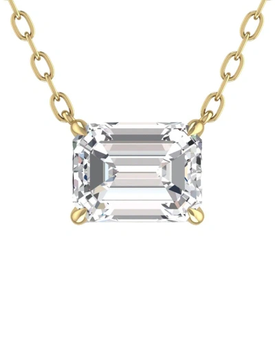 Lab Grown Diamonds 14k 1.00 Ct. Tw. Lab Grown Diamond Necklace In Gold