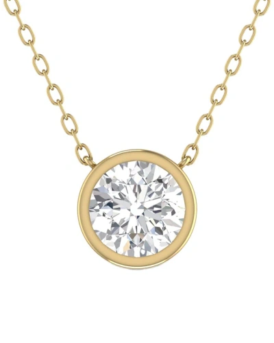 Lab Grown Diamonds 14k 1.00 Ct. Tw. Lab Grown Diamond Necklace In Gold