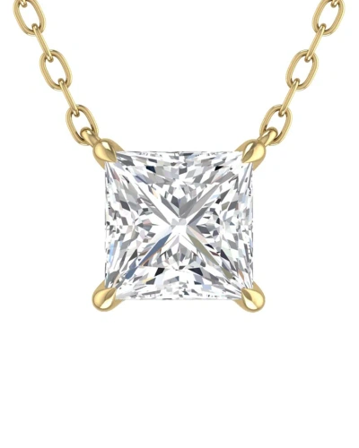 Lab Grown Diamonds 14k 1.00 Ct. Tw. Lab Grown Diamond Necklace In Gold