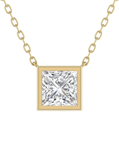 Lab Grown Diamonds 14k 1.00 Ct. Tw. Lab Grown Diamond Necklace In Gold