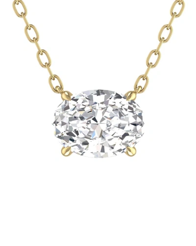 Lab Grown Diamonds 14k 1.00 Ct. Tw. Lab Grown Diamond Necklace In Gold