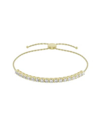 LAB GROWN DIAMONDS 14K 1.00 CT. TW. LAB GROWN DIAMOND TENNIS BOLO BRACELET