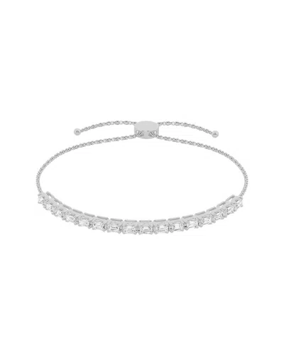 Lab Grown Diamonds 14k 1.00 Ct. Tw. Lab Grown Diamond Tennis Bolo Bracelet In Metallic