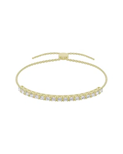 Lab Grown Diamonds 14k 1.00 Ct. Tw. Lab Grown Diamond Tennis Bolo Bracelet In Gold