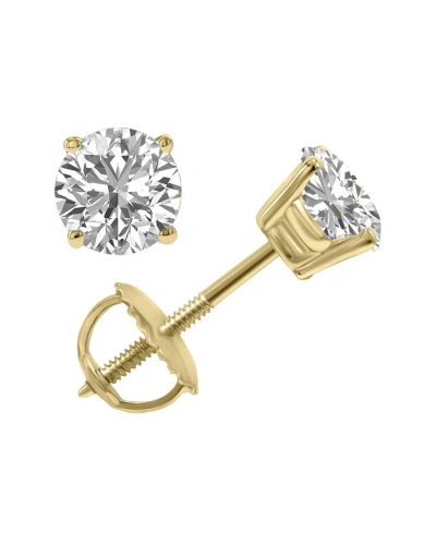 Lab Grown Diamonds 14k 1.25 Ct. Tw. Lab Grown Diamond Earrings In Gold