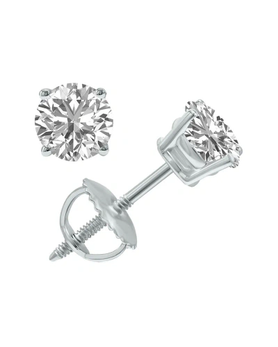 Lab Grown Diamonds 14k 1.50 Ct. Tw. Lab Grown Diamond Earrings In Metallic