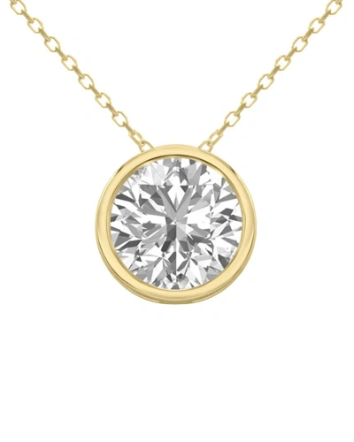Lab Grown Diamonds 14k 1.50 Ct. Tw. Lab Grown Diamond Necklace In Gold