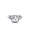 Lab Grown Diamonds 14k 1.75 Ct. Tw. Lab-grown Diamond Ring In Silver