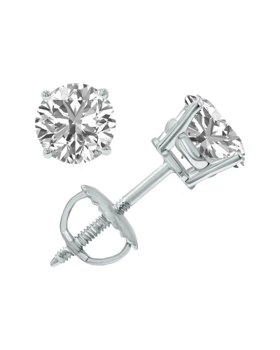 Lab Grown Diamonds 14k 1.96 Ct. Tw. Lab Grown Diamond Earrings In Metallic