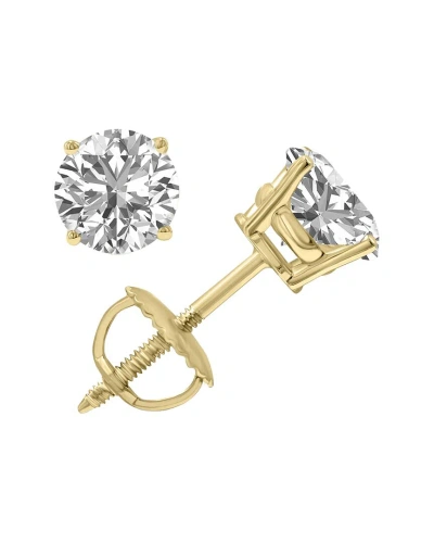 Lab Grown Diamonds 14k 1.96 Ct. Tw. Lab Grown Diamond Earrings In Gold