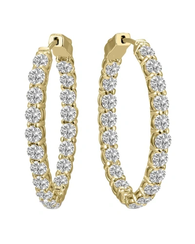 Lab Grown Diamonds 14k 10.00 Ct. Tw. Lab Grown Diamond Earrings In Gold