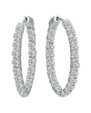 Lab Grown Diamonds 14k 10.00 Ct. Tw. Lab Grown Diamond Hoops