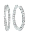 Lab Grown Diamonds 14k 10.00 Ct. Tw. Lab Grown Diamond Hoops
