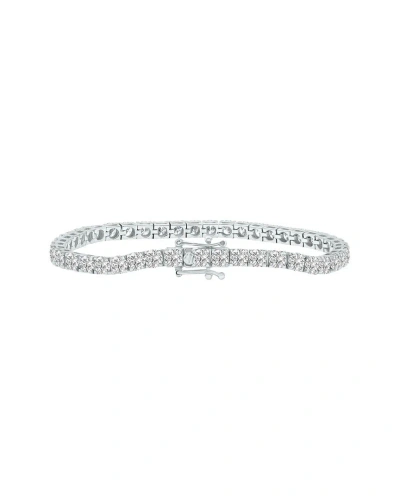 Lab Grown Diamonds 14k 10.00 Ct. Tw. Lab Grown Diamond Tennis Bracelet In Metallic