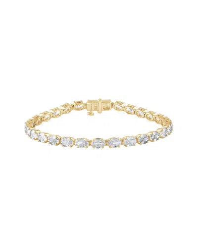 Lab Grown Diamonds 14k 10.01 Ct. Tw. Lab Grown Diamond Bracelet In Gold