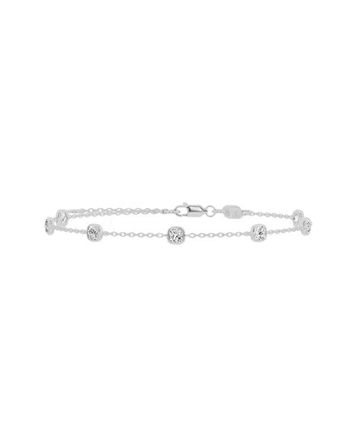 Lab Grown Diamonds 14k 1.00 Ct. Tw. Lab-grown Diamond Bracelet In Metallic