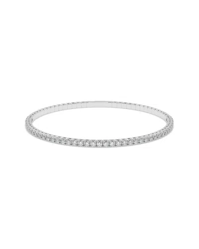 Lab Grown Diamonds 14k 1.00 Ct. Tw. Lab-grown Diamond Bracelet In Silver