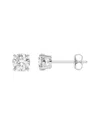 Lab Grown Diamonds 14k 1.00 Ct. Tw. Lab-grown Diamond Earrings In Silver
