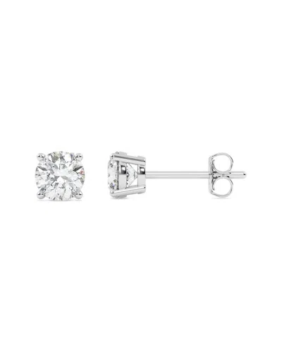 Lab Grown Diamonds 14k 1.00 Ct. Tw. Lab-grown Diamond Earrings In Silver