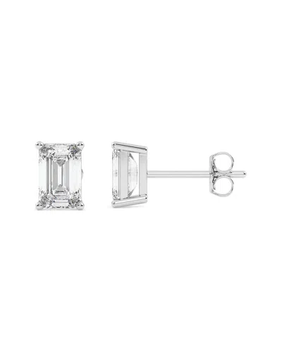 Lab Grown Diamonds 14k 1.00 Ct. Tw. Lab-grown Diamond Earrings In Metallic