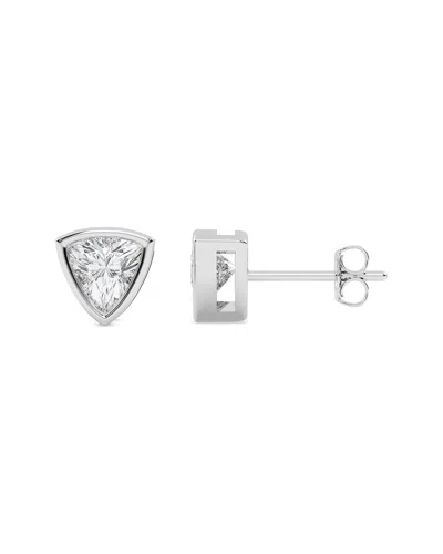 Lab Grown Diamonds 14k 1.00 Ct. Tw. Lab-grown Diamond Earrings In Metallic