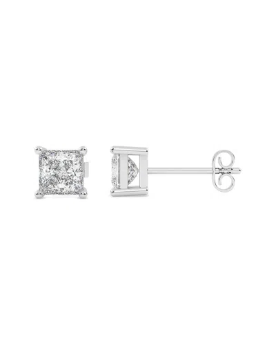 Lab Grown Diamonds 14k 1.00 Ct. Tw. Lab-grown Diamond Earrings In Metallic