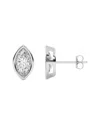Lab Grown Diamonds 14k 0.25 Ct. Tw. Lab-grown Diamond Earrings In Silver