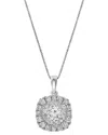 Lab Grown Diamonds 14k 1.00 Ct. Tw. Lab Grown Diamond Halo Pendant