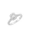 Lab Grown Diamonds 14k 1.00 Ct. Tw. Lab Grown Diamond Halo Ring