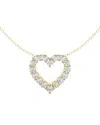 Lab Grown Diamonds 14k 1.00 Ct. Tw. Lab Grown Diamond Heart Pendant