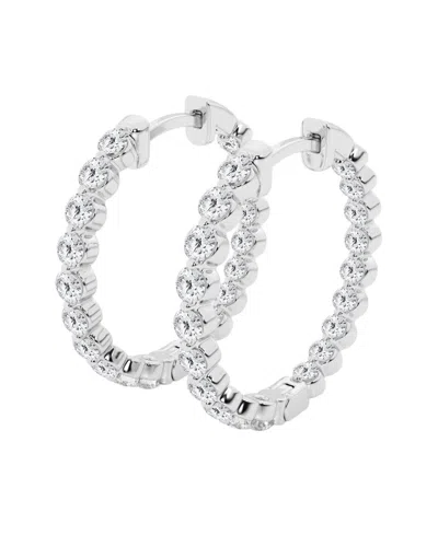 Lab Grown Diamonds 14k 1.00 Ct. Tw. Lab-grown Diamond Hoops In White