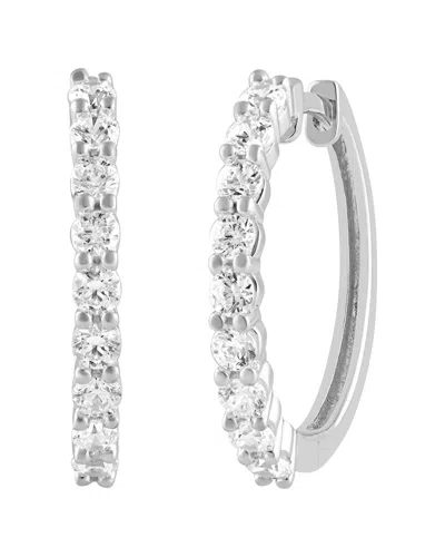 Lab Grown Diamonds 14k 1.00 Ct. Tw. Lab Grown Diamond Hoops In White