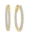 Lab Grown Diamonds 14k 1.00 Ct. Tw. Lab Grown Diamond Hoops No Color
