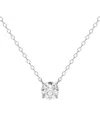 Lab Grown Diamonds 14k 1.00 Ct. Tw. Lab-grown Diamond Necklace In Silver