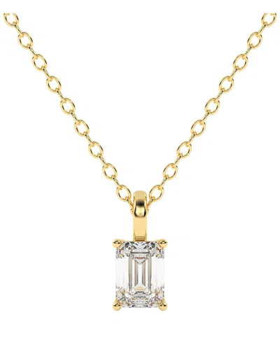 Lab Grown Diamonds 14k 1.00 Ct. Tw. Lab-grown Diamond Necklace In Gold