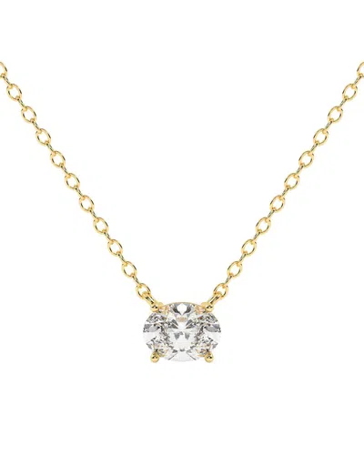 Lab Grown Diamonds 14k 1.00 Ct. Tw. Lab-grown Diamond Necklace In Gold