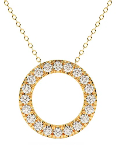 Lab Grown Diamonds 14k 1.00 Ct. Tw. Lab-grown Diamond Necklace In Gold