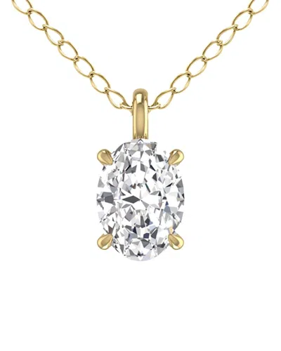 Lab Grown Diamonds 14k 1.00 Ct. Tw. Lab Grown Diamond Necklace In White