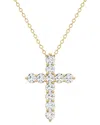 Lab Grown Diamonds 14k 1.00 Ct. Tw. Lab-grown Diamond Necklace In Gold