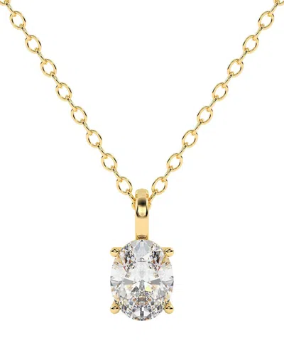 Lab Grown Diamonds 14k 1.00 Ct. Tw. Lab-grown Diamond Necklace In Gold