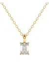 Lab Grown Diamonds 14k 0.25 Ct. Tw. Lab-grown Diamond Necklace In Gold