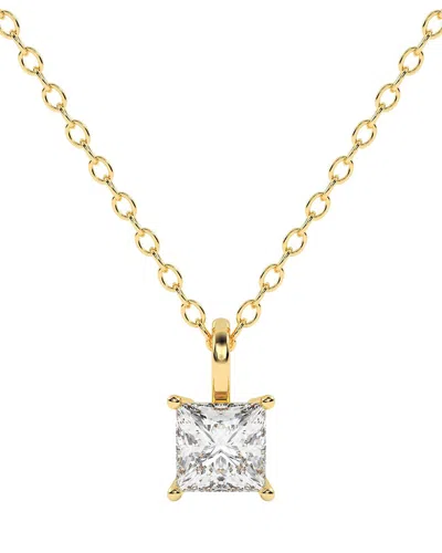 Lab Grown Diamonds 14k 1.00 Ct. Tw. Lab-grown Diamond Necklace In Gold