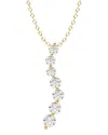 Lab Grown Diamonds 14k 1.00 Ct. Tw. Lab-grown Diamond Necklace In Gold