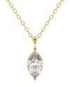 Lab Grown Diamonds 14k 1.00 Ct. Tw. Lab-grown Diamond Necklace In Gold