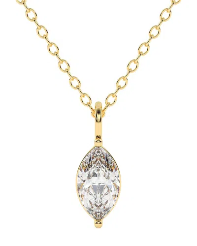 Lab Grown Diamonds 14k 1.00 Ct. Tw. Lab-grown Diamond Necklace In Gold