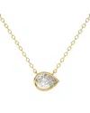 Lab Grown Diamonds 14k 1.00 Ct. Tw. Lab-grown Diamond Necklace In Gold
