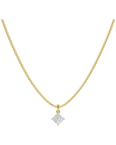 Lab Grown Diamonds 14k 1.00 Ct. Tw. Lab-grown Diamond Necklace In Gold
