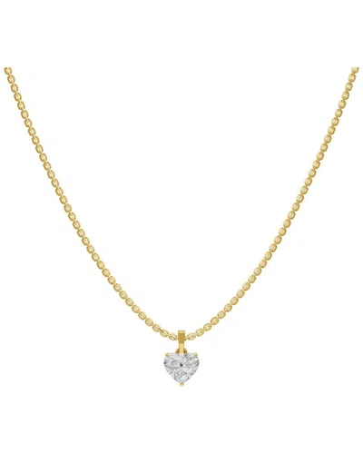 Lab Grown Diamonds 14k 1.00 Ct. Tw. Lab-grown Diamond Necklace In Gold