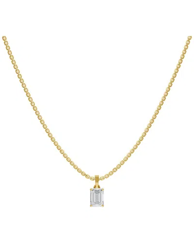 Lab Grown Diamonds 14k 1.00 Ct. Tw. Lab-grown Diamond Necklace In Gold